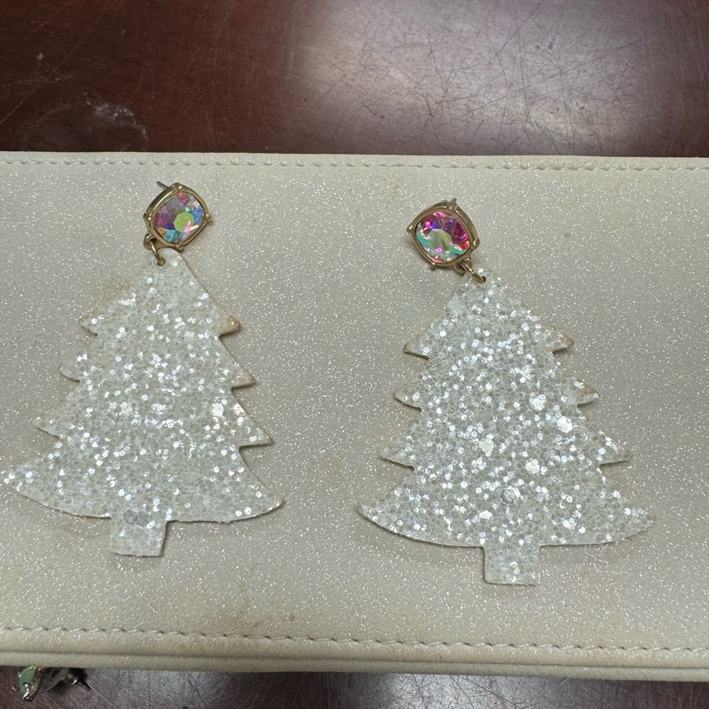 Sparkling Christmas Tree Earrings